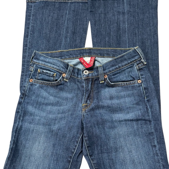 ⚡️Lucky Brand Dungaree Zoe Jean Bootcut Jeans – Medium Wash Size 2 - Picture 2 of 9